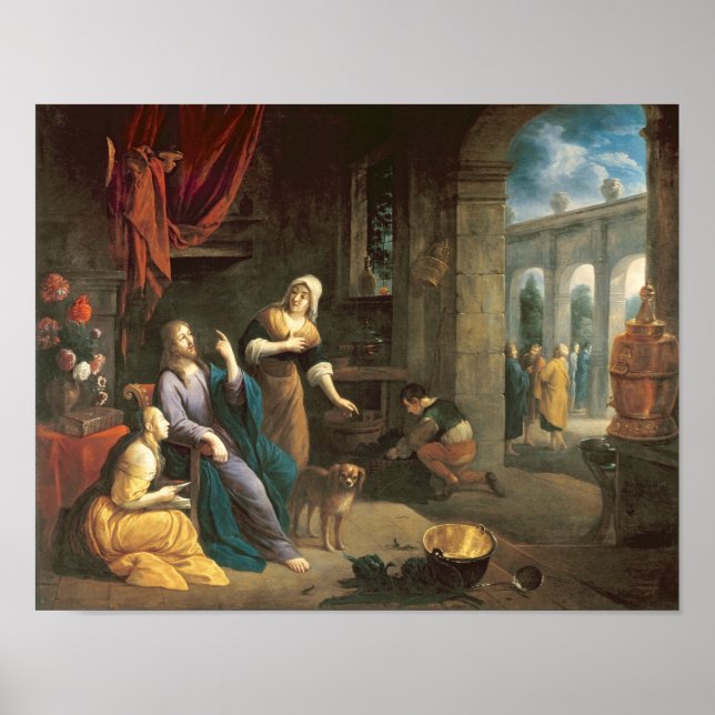 Pôster Jesus na Casa de Martha e Maria (Frente)