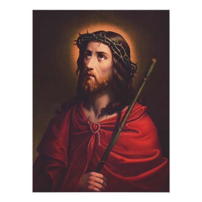 Pôster Jesus na Coroa dos espinhos (Frente)