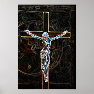 Pôster Jesus na cruz