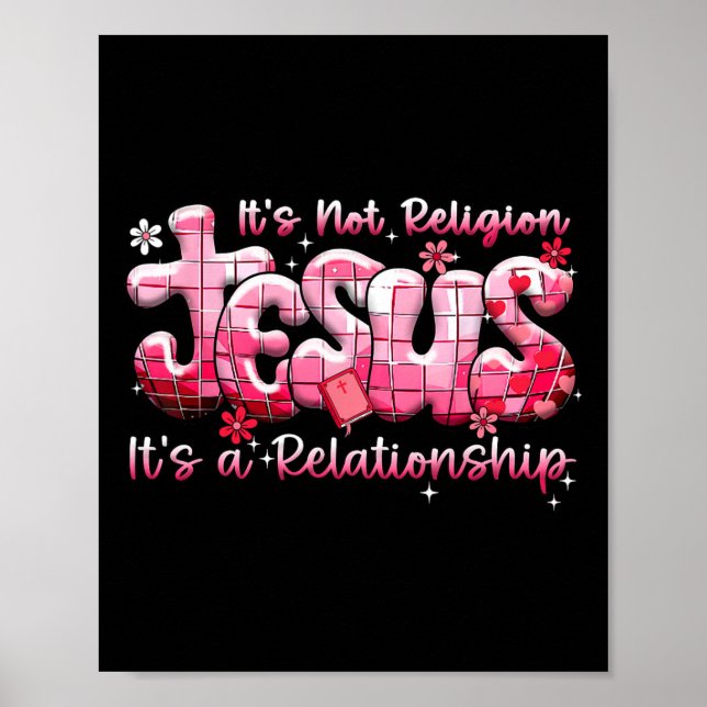 Poster Jesus Não É Disco Religioso de São Valentim  (Frente)