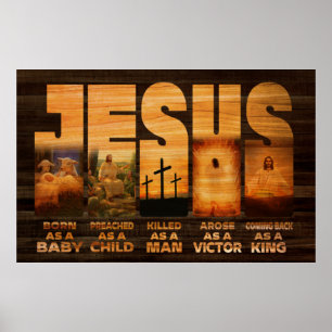Poster Jesus Nascer Como Um Bebê Cristo Como Rei Do Homem