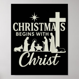 Poster Jesus Natal Começa Com Cristo Pijamas