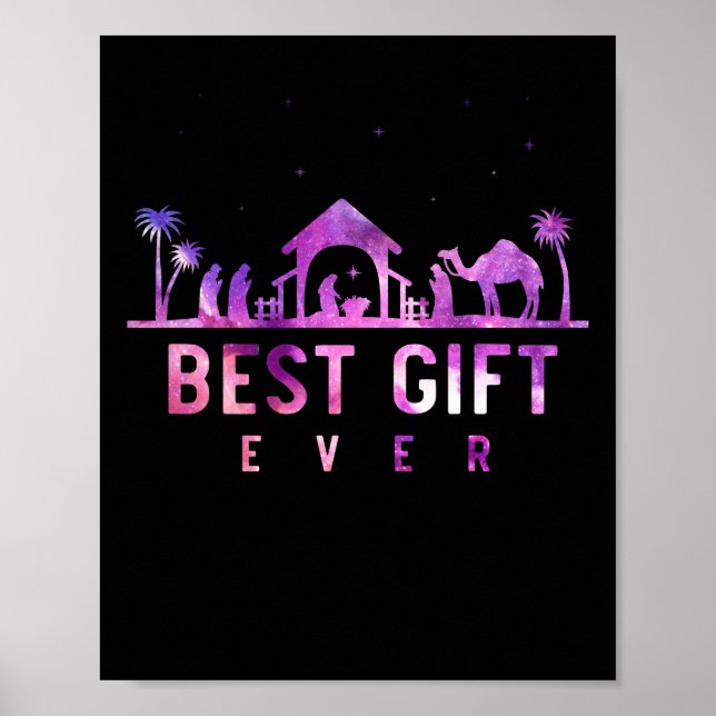 Poster Jesus Natividade Religiosa Natal Cristão (Frente)