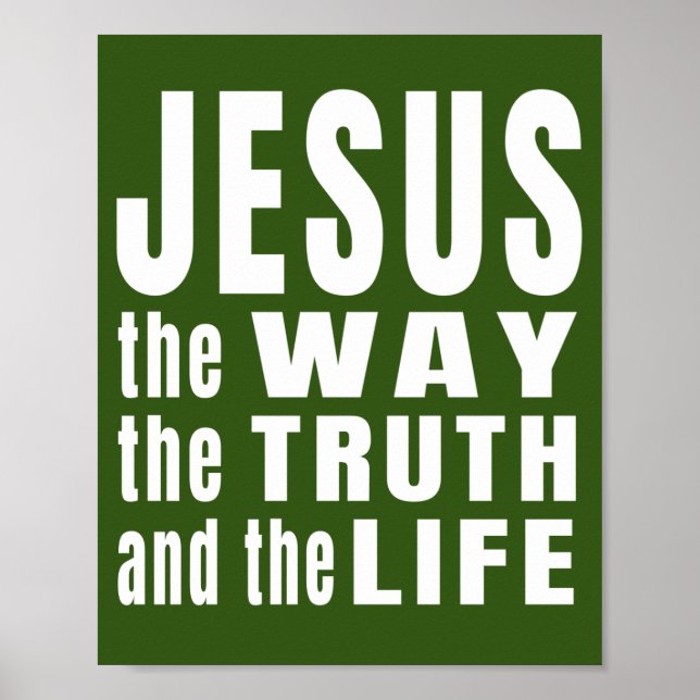 Poster Jesus o caminho a verdade e a vida  (Frente)