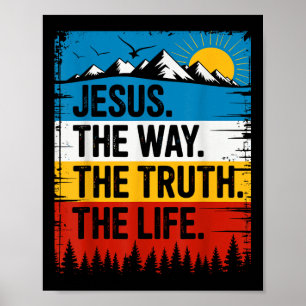 Poster Jesus O Caminho Verdade Vida Versículo Bíblico Cri