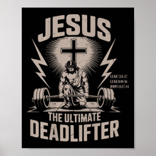 Poster Jesus, o Engraçado Engraçado Gym Cristão