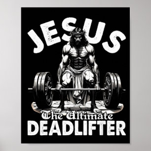 Poster Jesus O Levantador de Peso Definitivo Jesus Levant