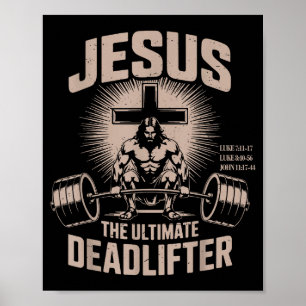 Poster Jesus O Levantador de Peso Defunto Definitivo Garo