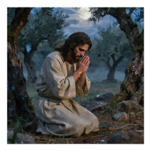 Pôster Jesus Orando