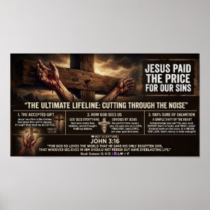 Poster Jesus Pagou o Preço