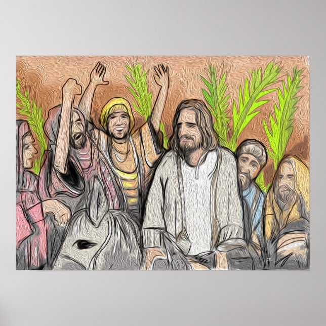 Poster Jesus Palm Domingo (Frente)