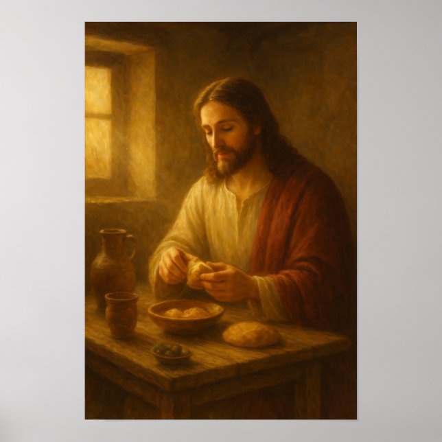 Poster Jesus Partindo o Pão (Frente)