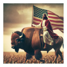 Jesus Patriótico, Arte Cristã Bíblia Americana