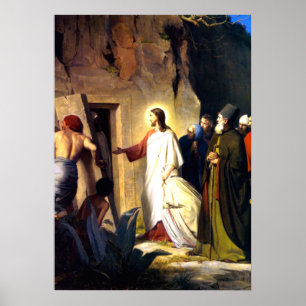 Poster Jesus Raising Lazarus do Morto