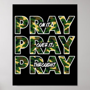 Poster Jesus Reze Nisso Reze Sobre Isso Reze Através Camu