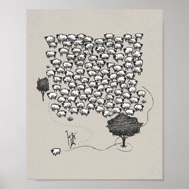 Poster Jesus Sai dos 99 - O Bom Pastor (Frente)