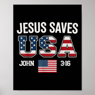 Poster Jesus Salva Cruz Cristã Usa Deus Fé Bíblia Nós