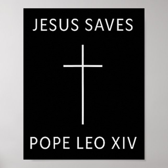 Poster Jesus Salva o Mínimo Fato Religioso Cristão (Frente)
