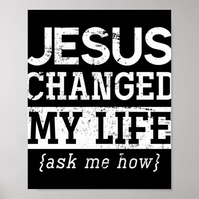 Poster Jesus Senhor Christian Dando a Deus Salvador Jesus (Frente)