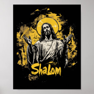 Poster Jesus Shalom O Senhor Minha Paz O Senhor É Paz