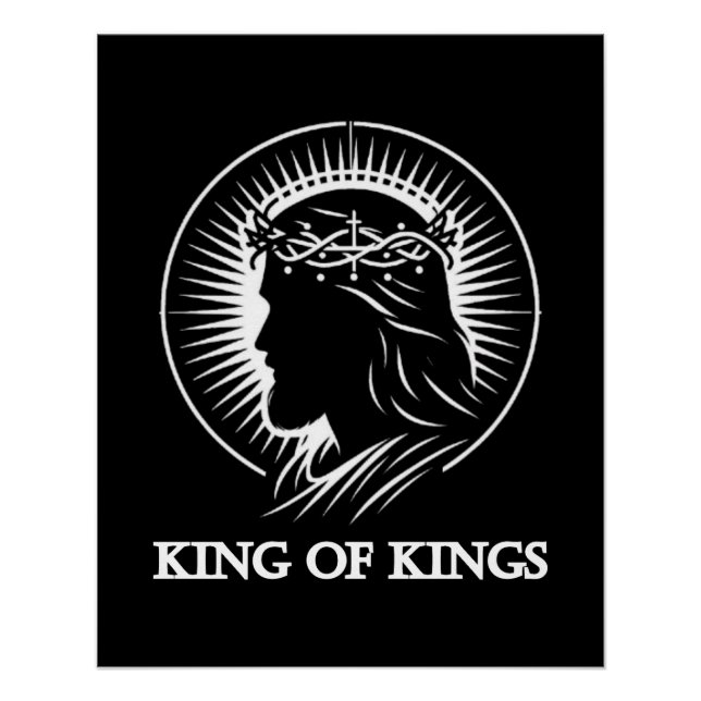 Pôster Jesus silhouette King of kings  (Frente)