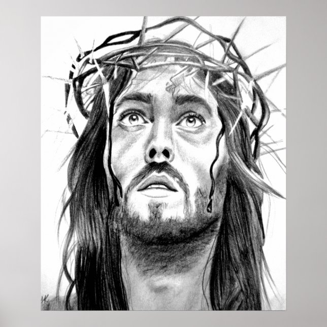 Pôster Jesus Sketch (Frente)