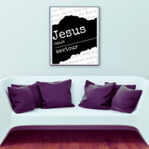 Jesus (Substantivo): Salvador Cartaz do Versículo