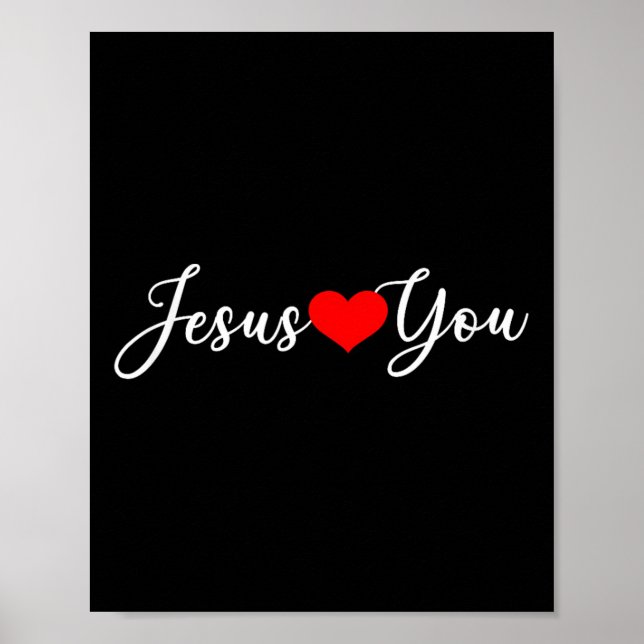 Poster Jesus te ama - Cristão (Frente)