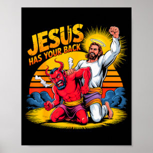 Poster Jesus Tem Seu Apoio Fé Cristã