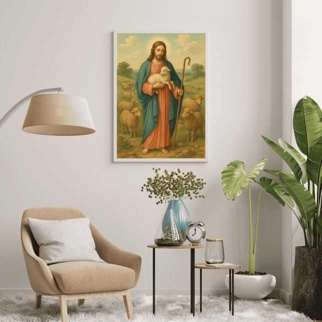 Poster Jesus The Good Shepard (Criador carregado)