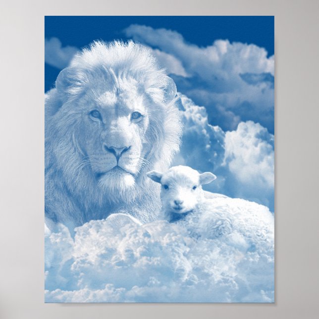 POSTER JESUS THE LAMB AND JESUS THE LION (Frente)