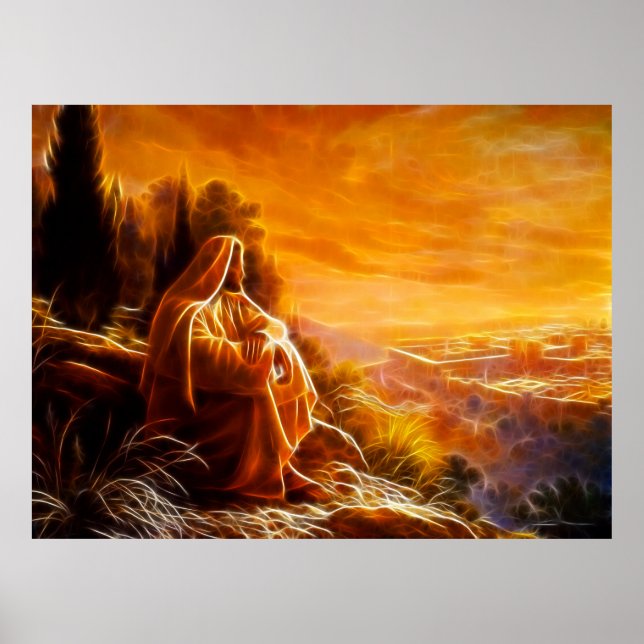 Poster Jesus Thinking About People (You) (Frente)