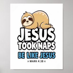 Poster Jesus Tirou Notas, Engraçado Lama