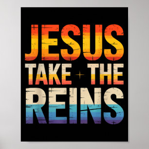 Poster Jesus Tome as Rédeas - Sur Inspirador Cristão