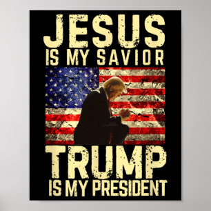 Poster Jesus Trump Camiseta - Jesus É Meu Senhor Salvador