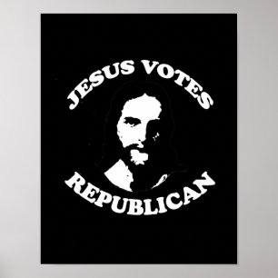 Pôster Jesus vota o republicano -