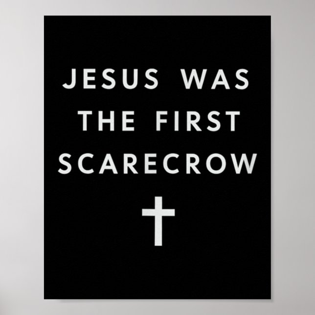 Poster Jesus Was The First Ecrow – Minimalist Christian S (Frente)
