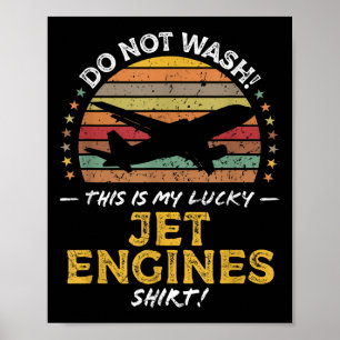 Poster Jet Engines Aviões Funny Cote Gráfico