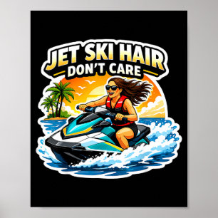 Poster Jet ski cabelo não se importa mulheres mulheres je