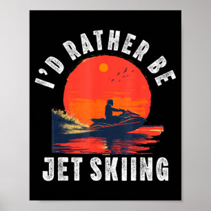 Poster Jet ski para homens mulheres pai menino piloto de 