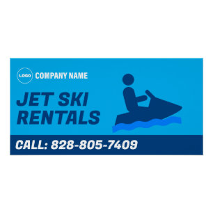 Pôster Jet Ski Rental Personalizado Poster brilhante