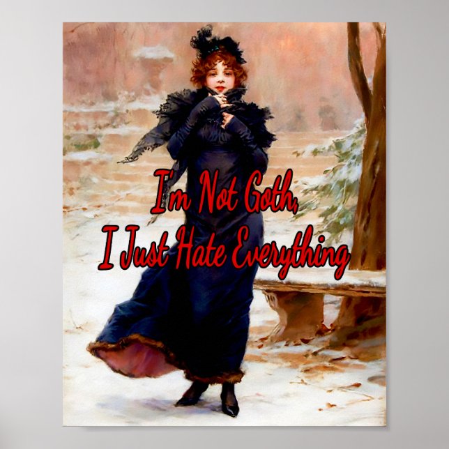 Poster Jeune Elegante En Hiver por Frederick Kaemmerer (Frente)