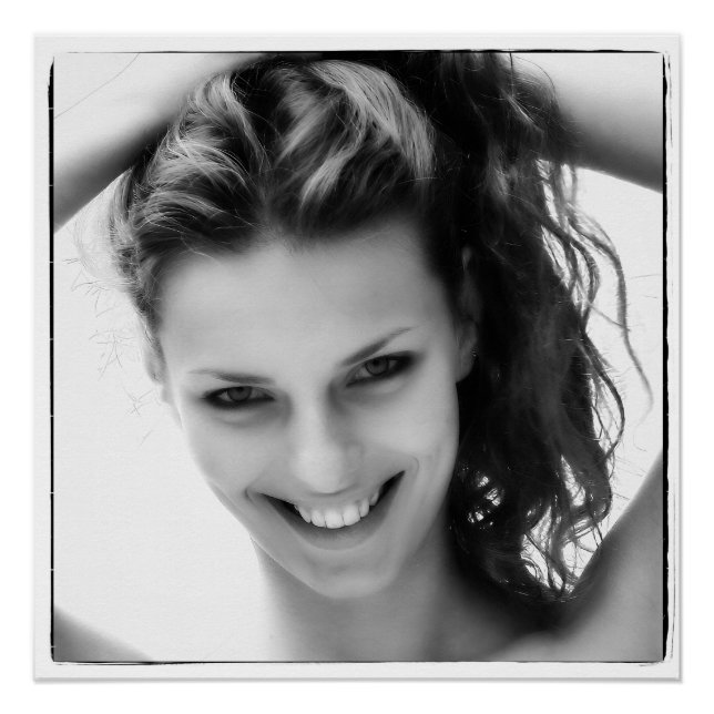 Pôster Jeune femme souriante (Frente)