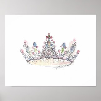 Poster Jewel Crown por Heather French Henry