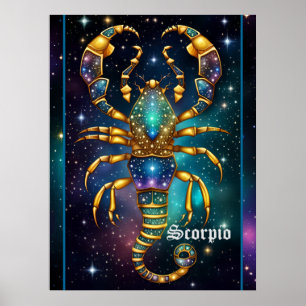 Poster Jewel Galaxy Zodiac Scorpio