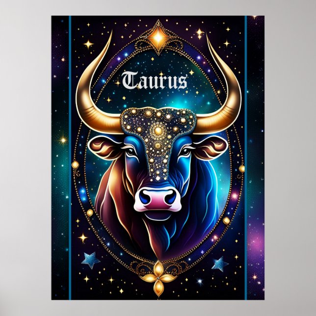 Poster Jewel Galaxy Zodiac Taurus (Frente)