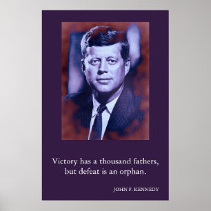 Poster JFK John F. Kennedy Quote Vitória