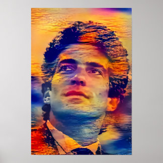 Poster JFK Jr - Ilha Sunset -
