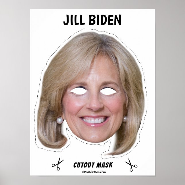 Poster JILL BIDEN Halloween Mask (Frente)
