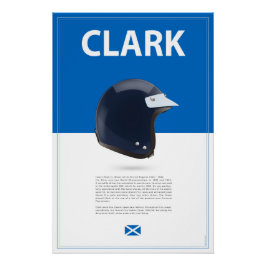 Pôster Jim Clark Helmet